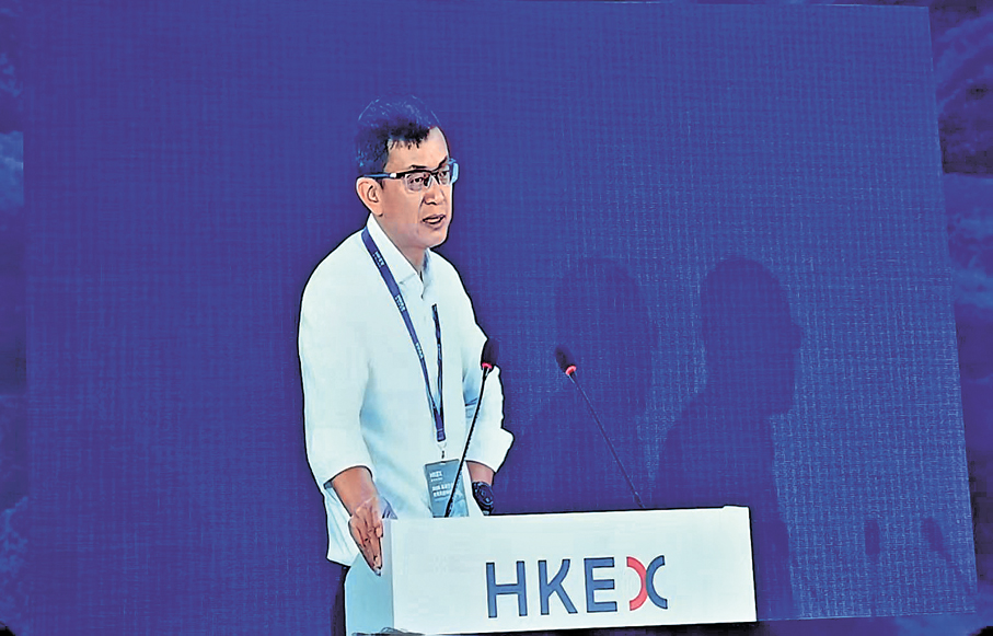 ●寧德時代聯席董事長潘健。香港文匯報記者李昌鴻  攝