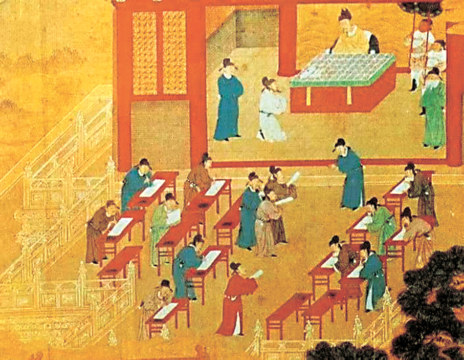 ●宋代科舉考試圖。 作者供圖