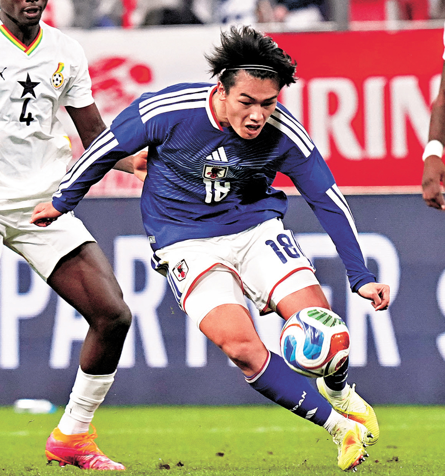 ●日本前鋒上田綺世