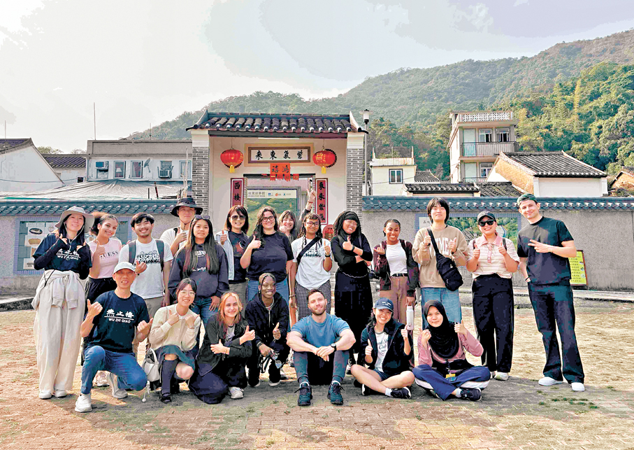 ●圖為非本地生在港參與文化交流。 資料圖片