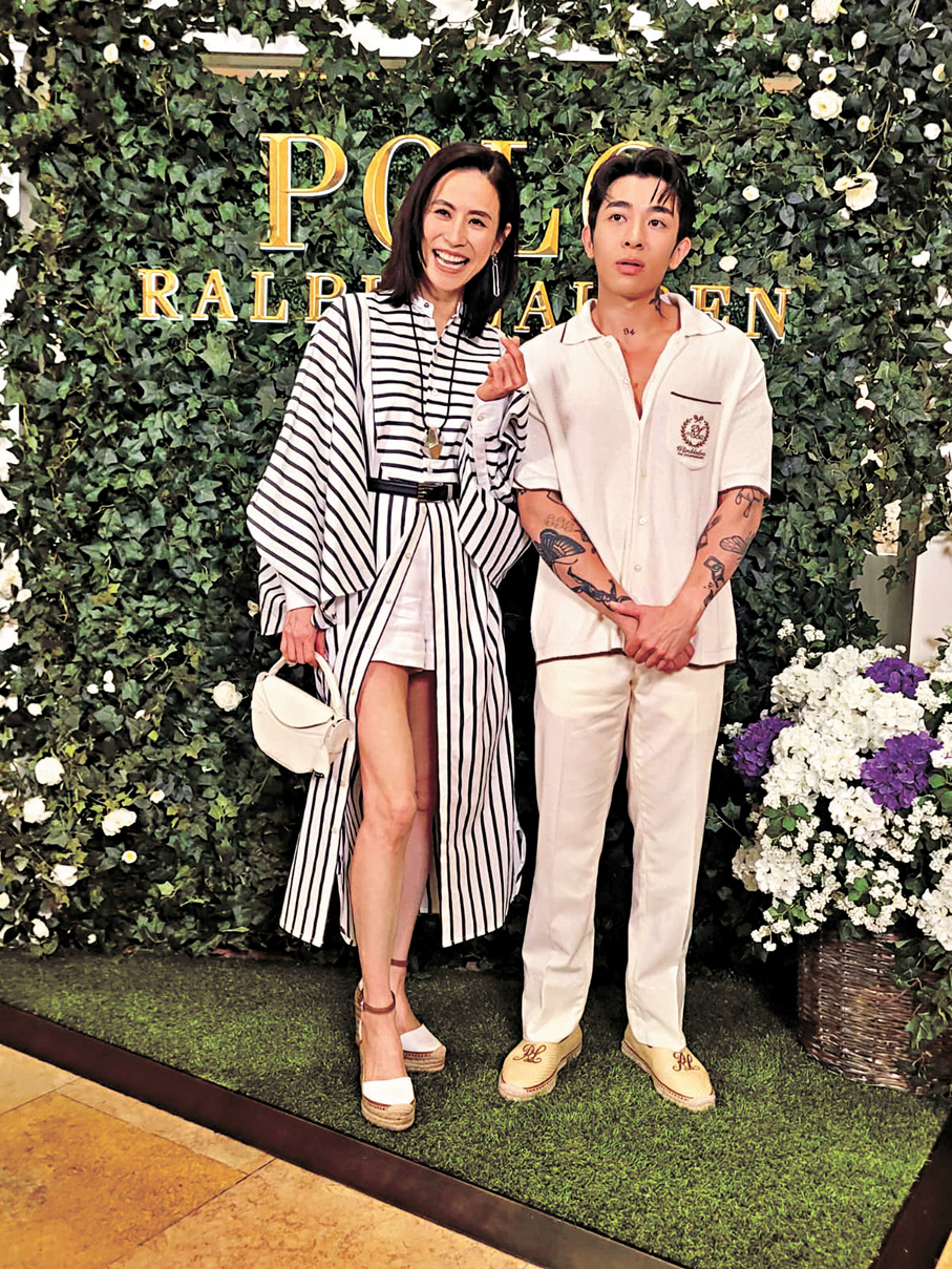 ●宣萱與Tyson Yoshi型格現身。香港文匯報記者梁靜儀  攝