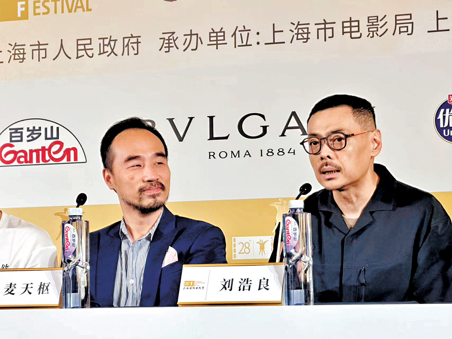 ●麥天樞（左）與劉浩良各抒己見。  香港文匯報記者夏微  攝