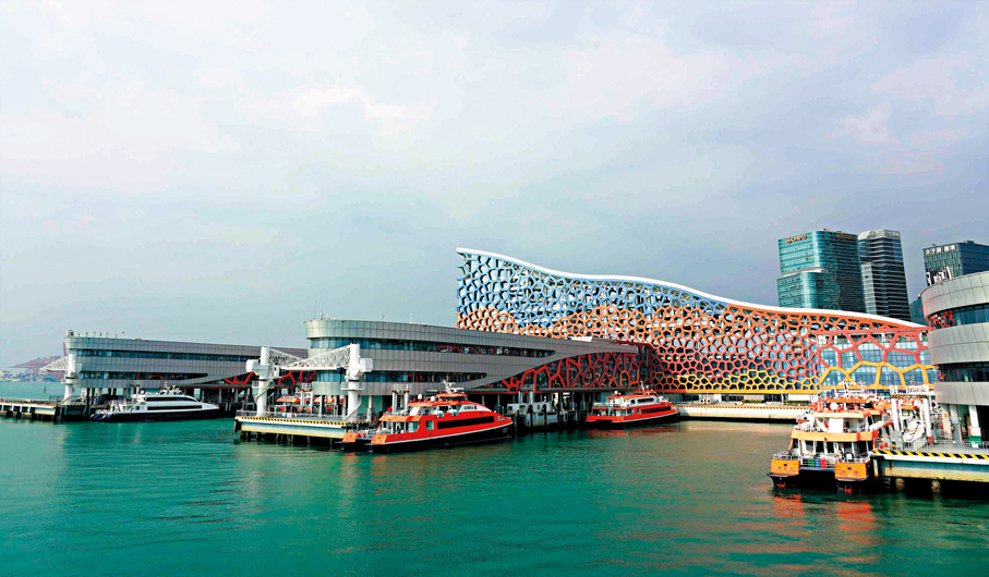 ●深圳蛇口郵輪母港是港艇北上的核心首航口岸之一。 香港文匯報記者郭若溪 攝