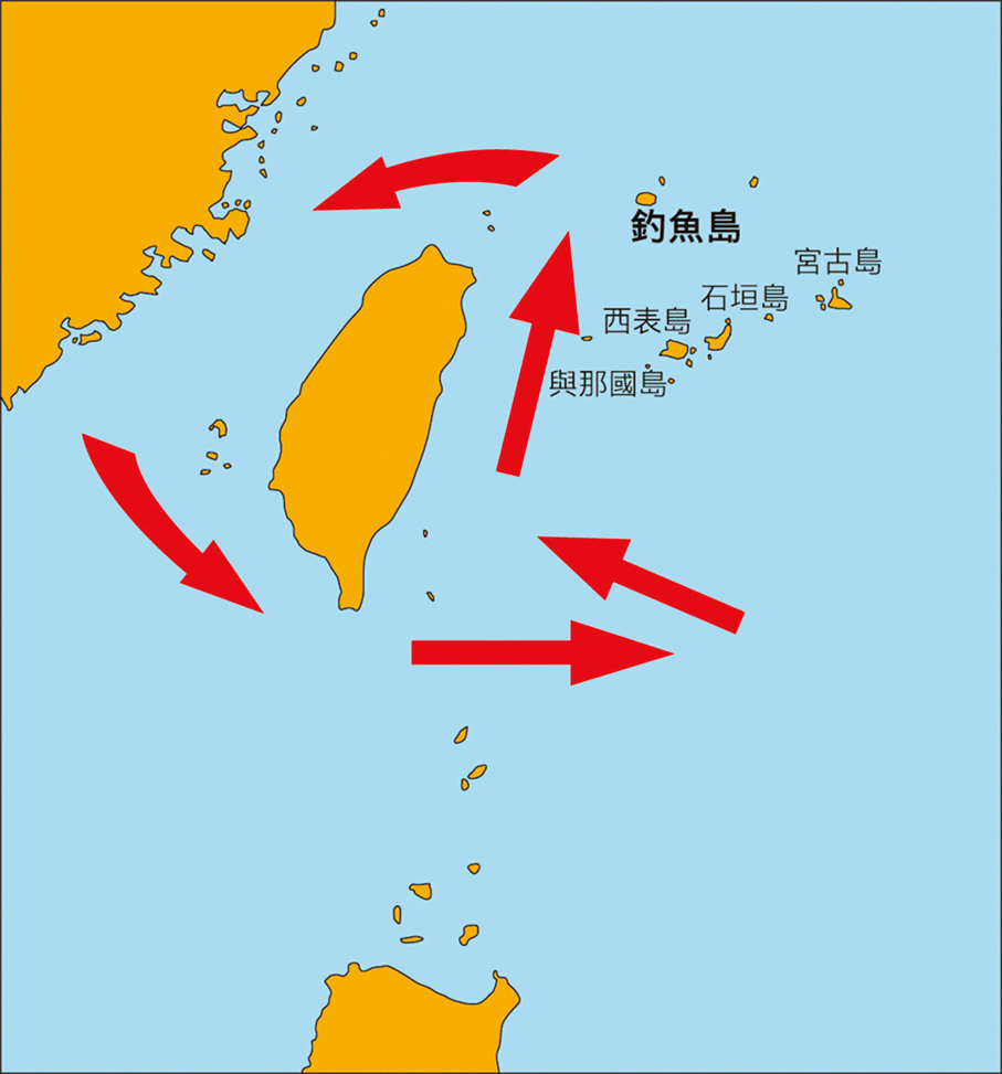 ●早前中國已補齊台灣島東部海底地圖。圖為「台灣島東部海域海上交通專項執法與掃測行動示意圖」。 資料圖片
