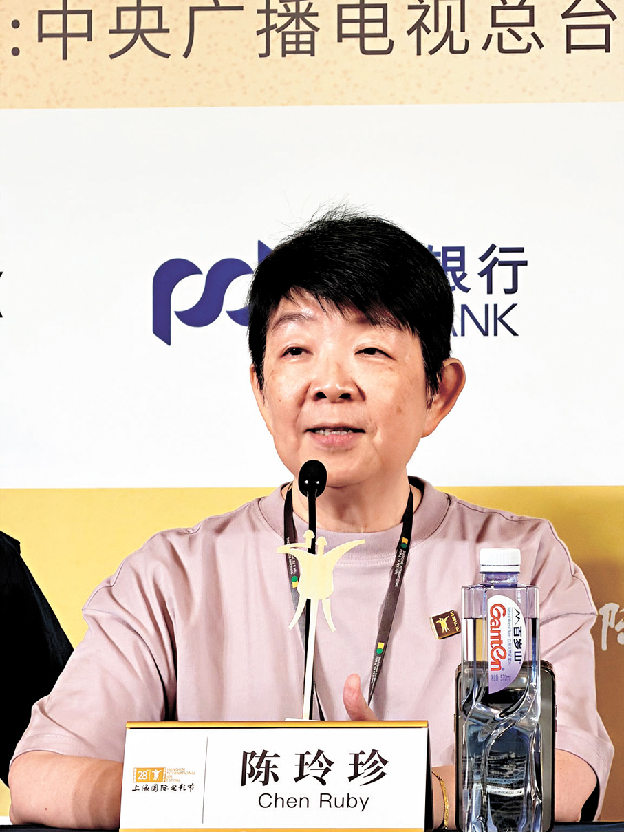 ●製片人陳玲珍自言她會擁抱AI。香港文匯報記者夏微  攝
