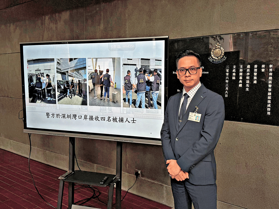 ●機場劫金案再拘6人。 香港文匯報記者孫嘉蔚  攝