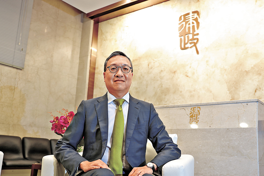 ●林定國表示，鞏固香港作為國際法律及爭議解決服務中心地位，並更好助力內地企業「出海」，將是香港五年規劃重點之一。 香港文匯報記者莫雪芝 攝