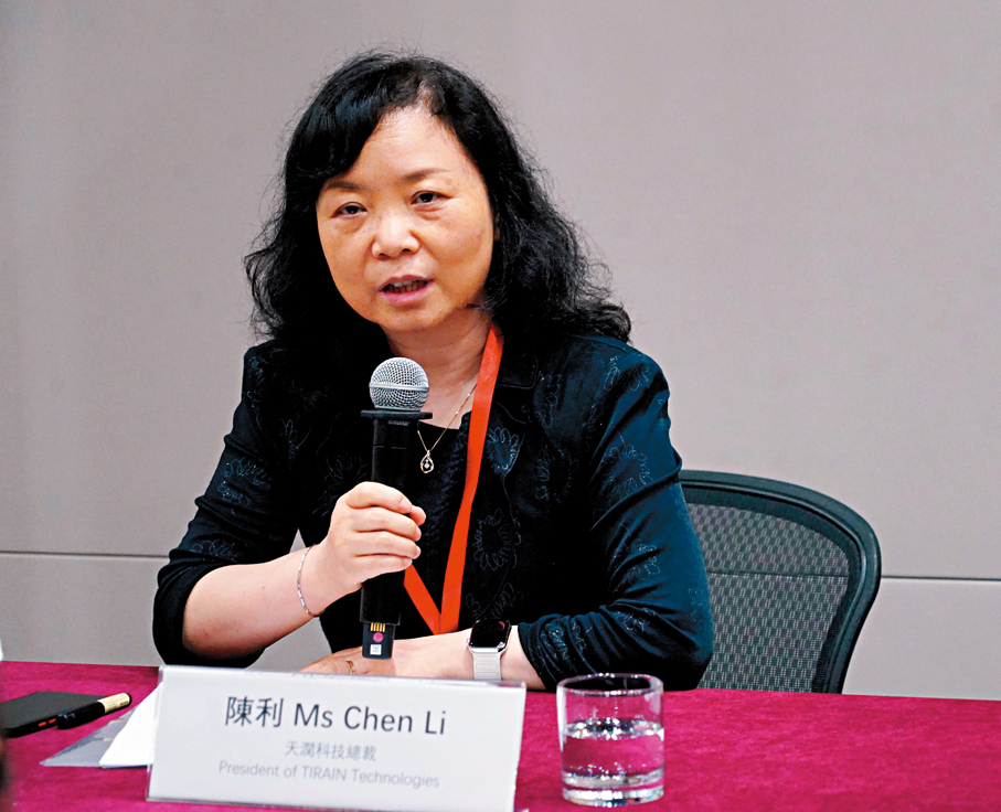 ●天潤科技總裁陳利。香港文匯報記者曾興偉  攝