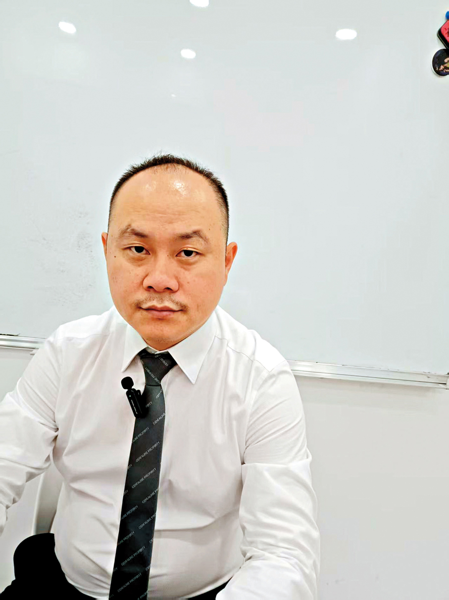 ● 夏志高表示， 新皇崗口岸大樓即將啟用，周邊的房價和商舖租金今年來不斷上漲。