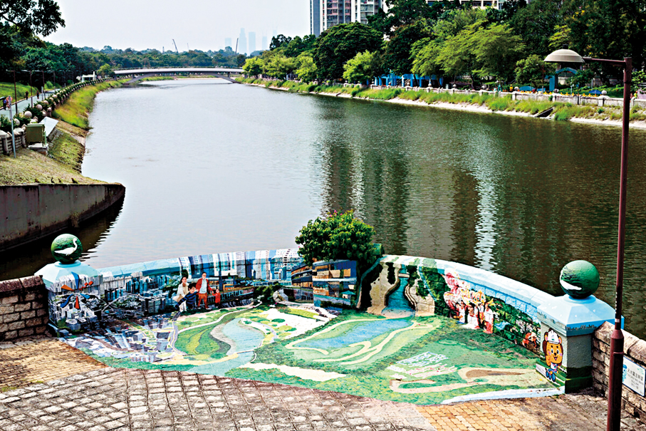 ●彩繪展現出對洪水橋/厦村新發展區的未來願景。