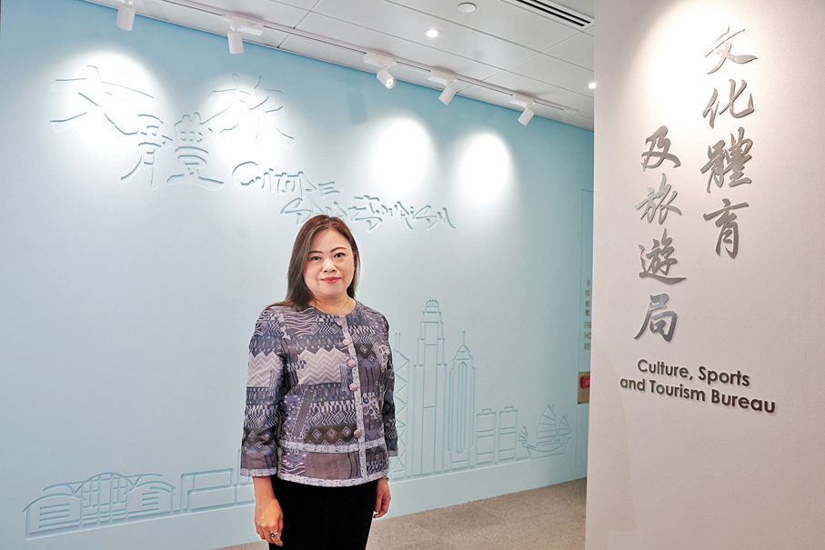 ●羅淑佩表示，啟德體育園落成為香港提供國際級硬件，是吸引大型活動落戶的「Game Changer」（遊戲規則改變者）。  香港文匯報記者萬霜靈  攝