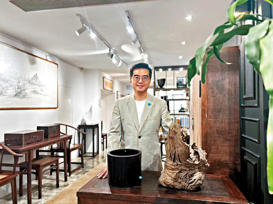 ●黑國強認為香港未來的定位，應當是專業服務提供者。 記者胡茜 攝