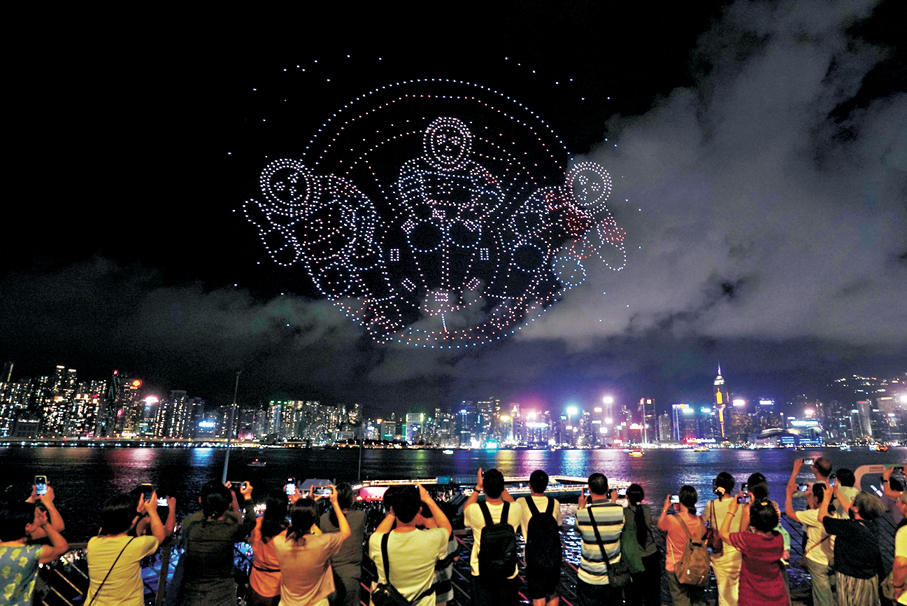 航天員送祝福
