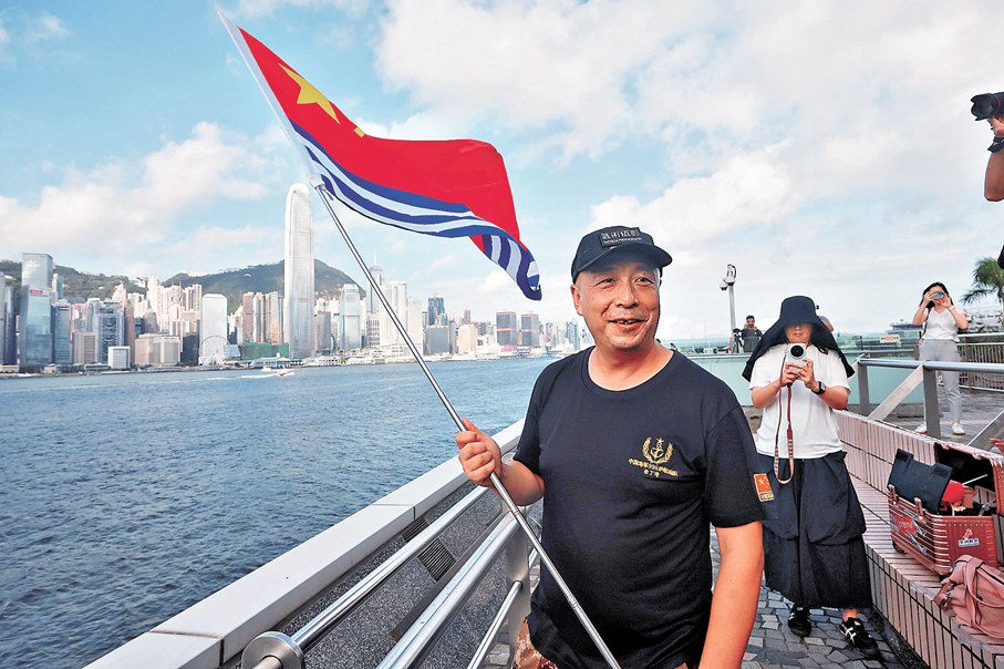 ●內地退役海軍高先生。香港文匯報記者郭木又 攝