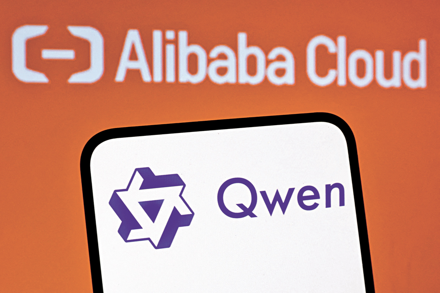 ●中國企業在推廣AI模型方面進展顯著，新加坡政府支持的AI項目將基於阿里巴巴的Qwen構建。資料圖片