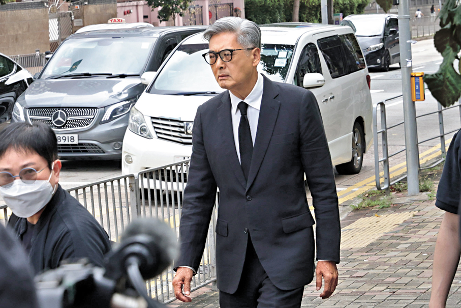 ●周潤發一臉凝重。香港文匯報記者北山彥 攝