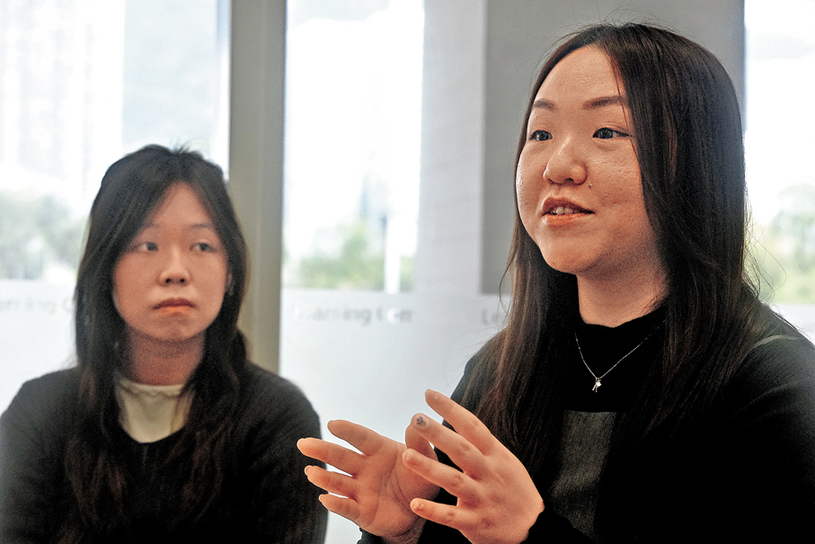鄺永康（右）表示，大學盼為同學提供一處可安心放鬆、恢復精神的角落，促進休息與心理健康。