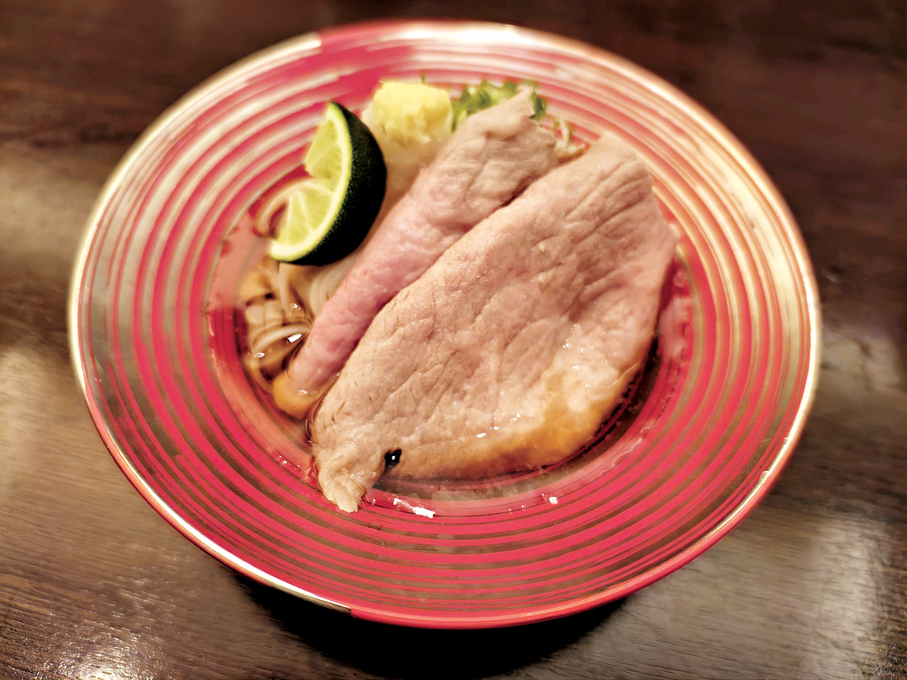 冷涮宮崎牛肉配冷稻庭烏冬