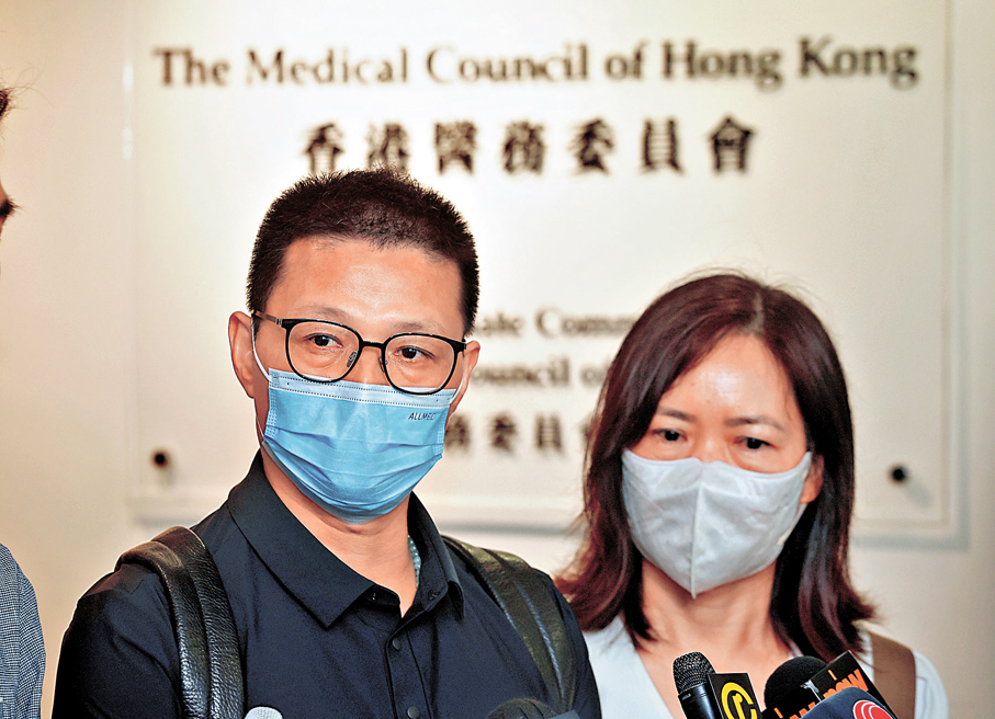 ●黎志堅及彭紅英   香港文匯報記者郭木又  攝