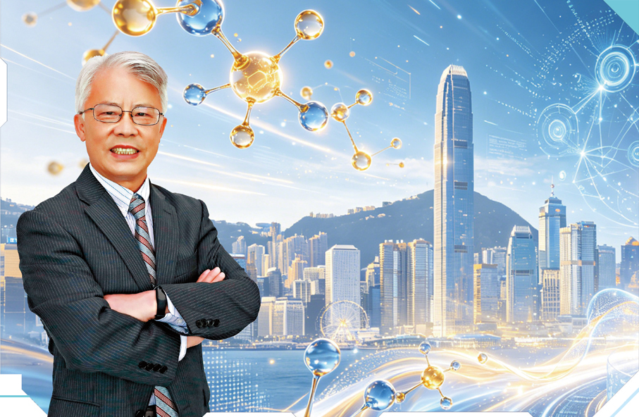 ●朱世平長期致力於聚合反應工程與科學研究，多年耕耘，教學科研各有建樹。 （背景為AI生成）