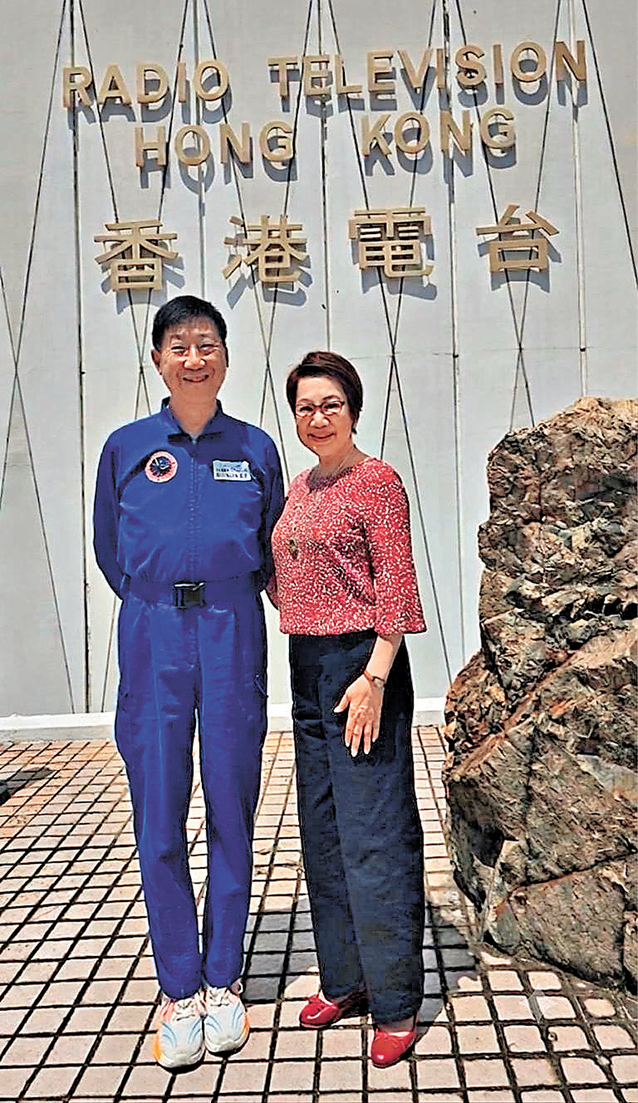 ●香港航天學會雷健泉會長暢談太空。  作者供圖