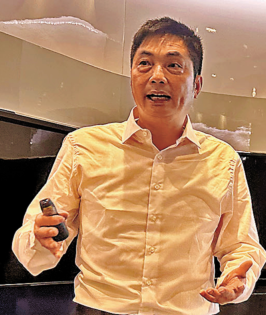 ●普強公司何國濤。香港文匯報記者蘇雨潤  攝