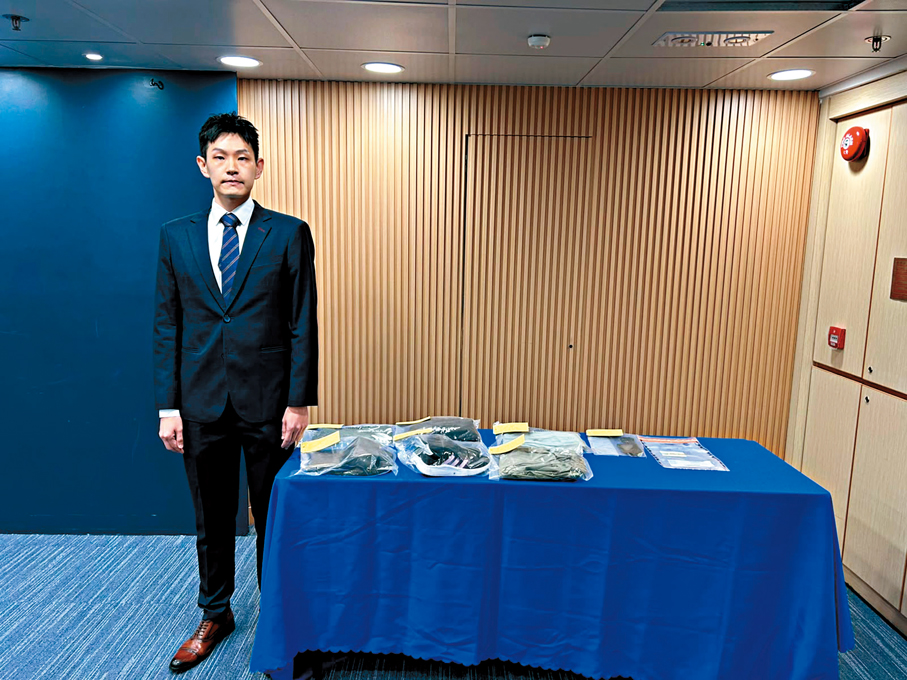 ●警方昨日簡報天水圍冒警案的破案過程。香港文匯報記者林兆崙  攝