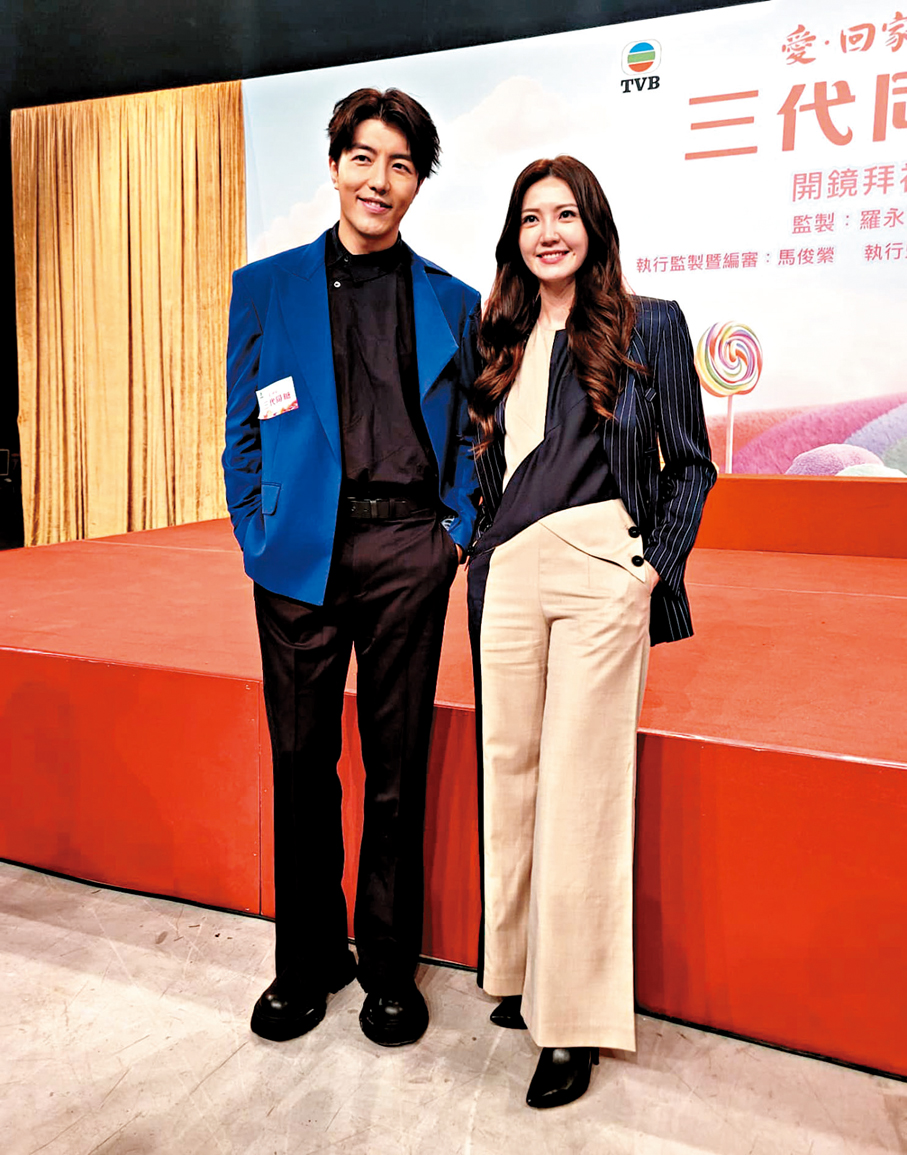 ●趙浚承與吳若希飾演歡喜冤家。  香港文匯報記者梁靜儀  攝