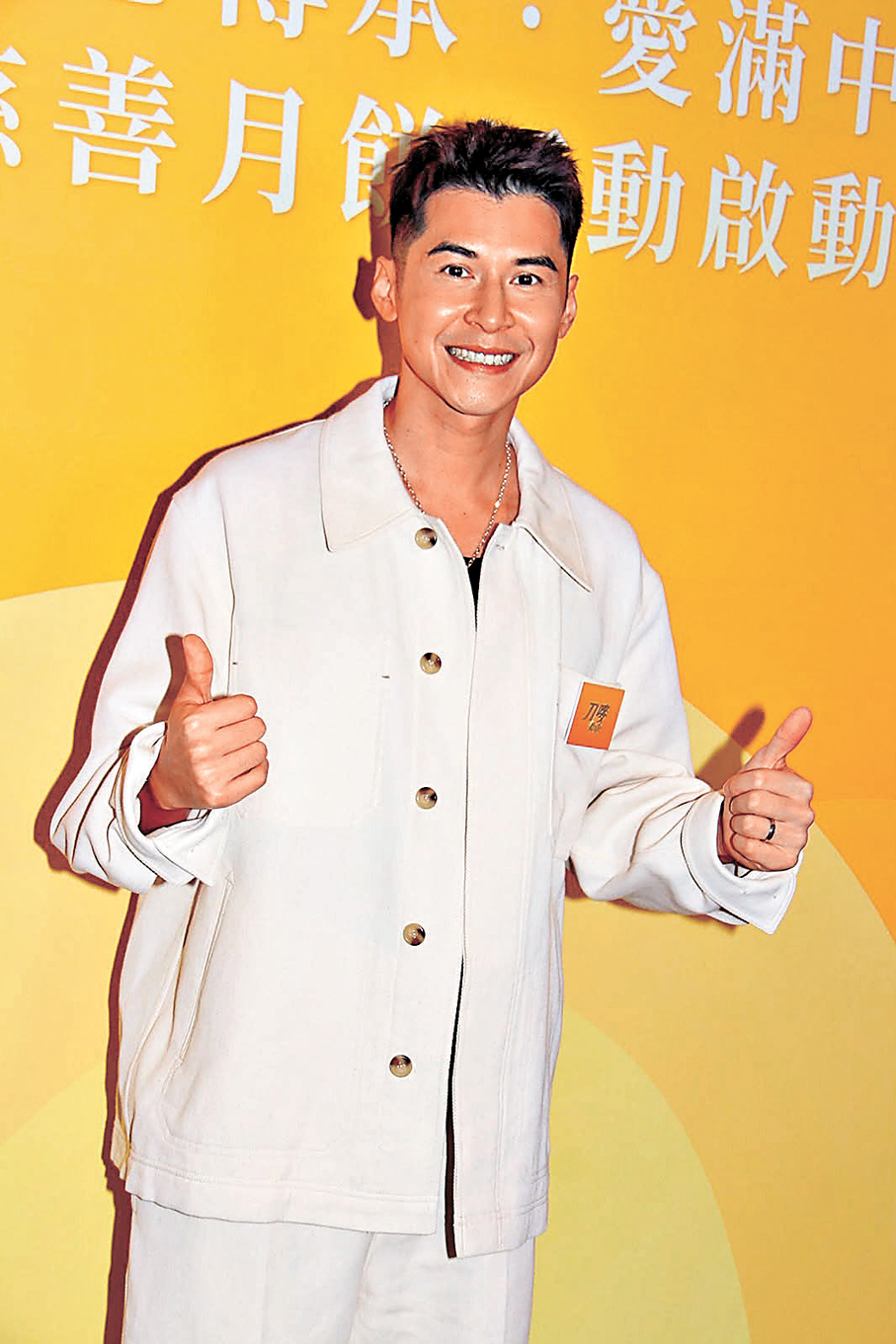●陳家樂稱對女兒的升學事宜比較隨性。  香港文匯報記者達里 攝