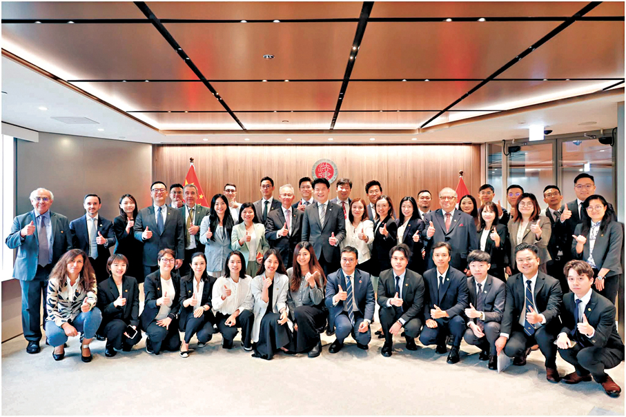 ●香港律師會日前接待訪港的澳門律師公會代表團一行。香港律師會Fb圖片