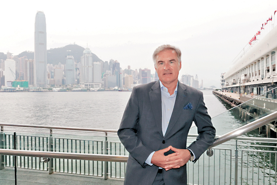 ●RAK Ports行政總裁Roy  Cummins表示，Saqr Port 2.0投入營運後，目標是尋找大中華區的戰略夥伴。 香港文匯報記者北山彥  攝