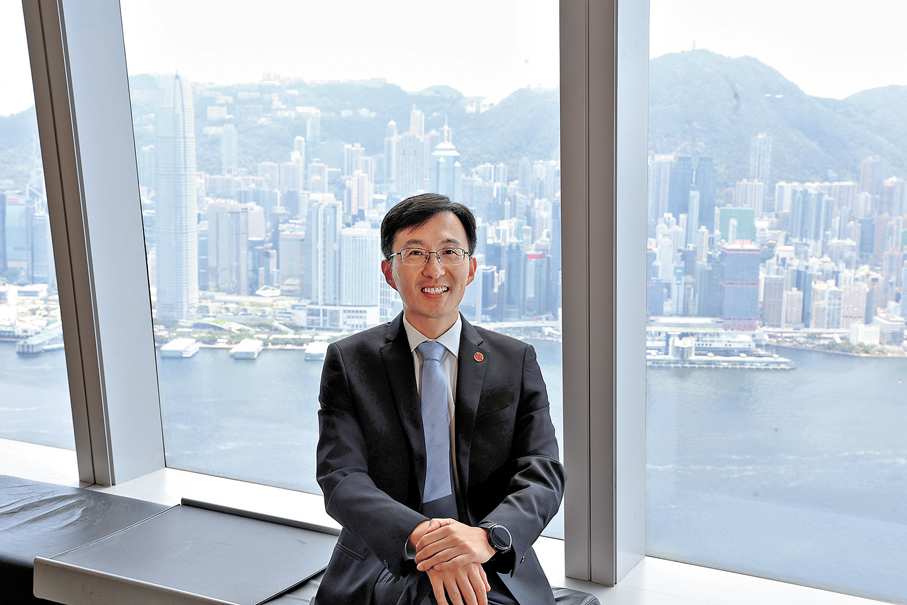 ●信銀國際首席經濟師丁孟對香港今年經濟增長抱持樂觀態度。 香港文匯報記者萬霜靈  攝