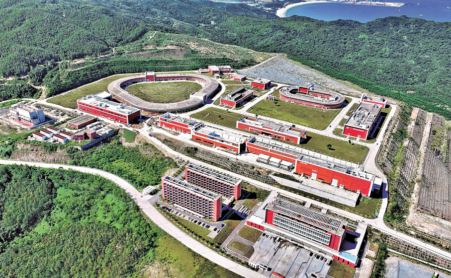 ●強流重離子加速器裝置航拍圖。 中新社
