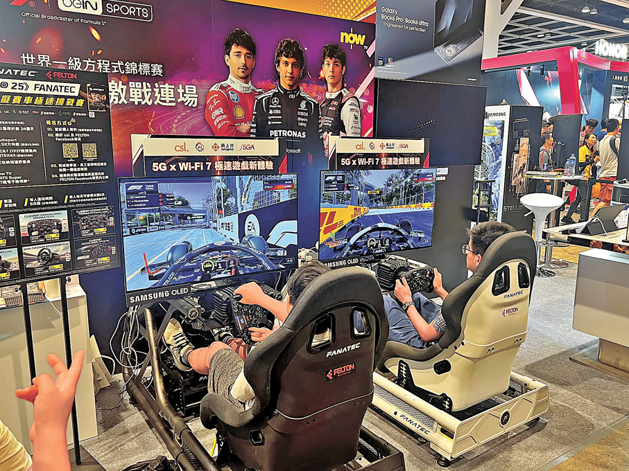 ●電玩遊戲開放予入場者試玩。香港文匯報記者李逸燊  攝