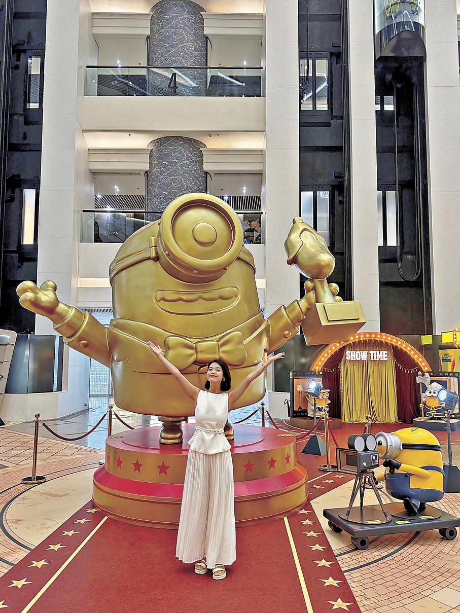 時代廣場二樓中庭Minions & Monsters主題展覽。