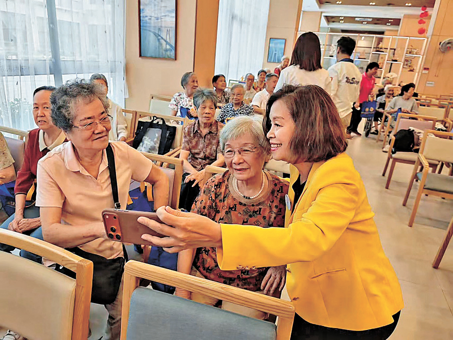 ●圖為在廣東養老的香港長者。香港文匯報記者盧靜怡  攝
