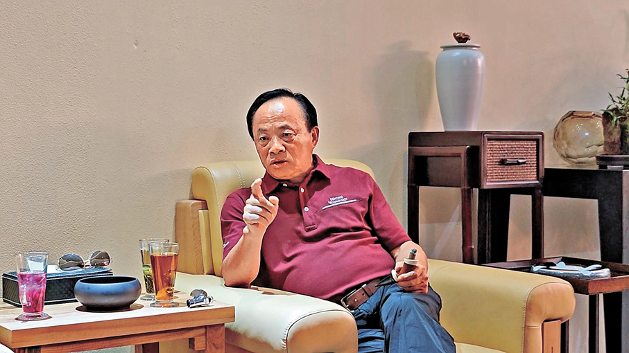 ●徐有忠表示，德泓開發的技術，其戰略價值將不亞於人工智能，因為它直擊全球共同面對的氣候與資源危機。 香港文匯報記者黎梓田  攝
