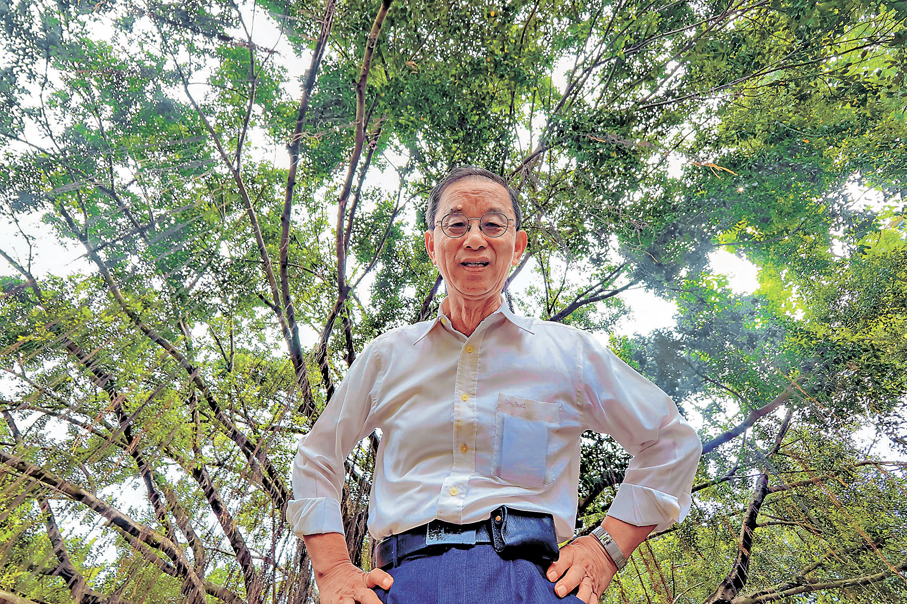 ●林超英表示，荔枝窩項目並非追求高額盈利，而是探索可持續的鄉郊保育模式。 香港文匯報記者涂穴  攝
