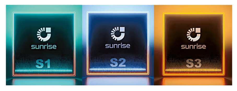 ●曦望Sunrise數年間迭代三代產品的芯片矩陣，全面覆蓋從多模態推理、大規模語言模型（LLM）至AI智能體的全場景推理需求。