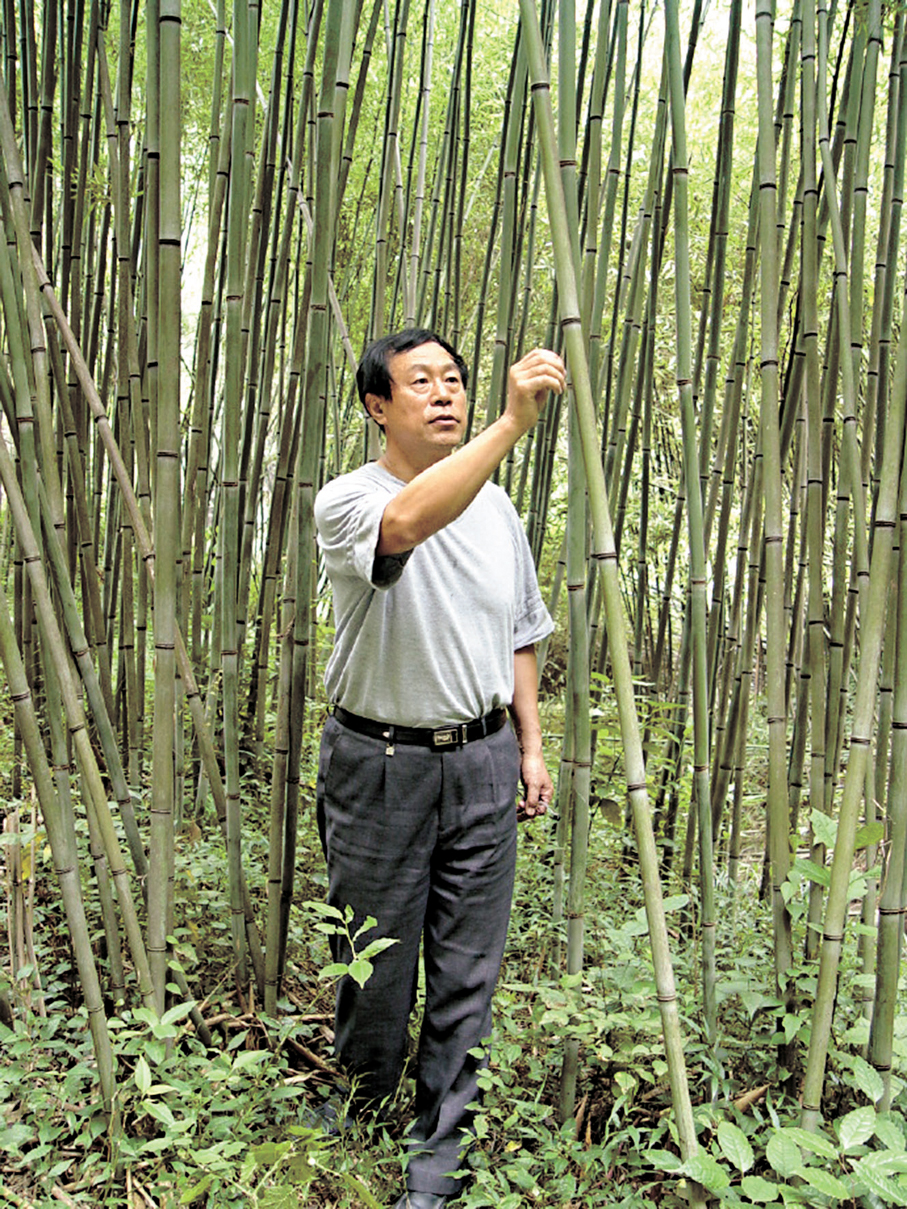 ●2008年，王巍在貴州玉屏小水竹留影。