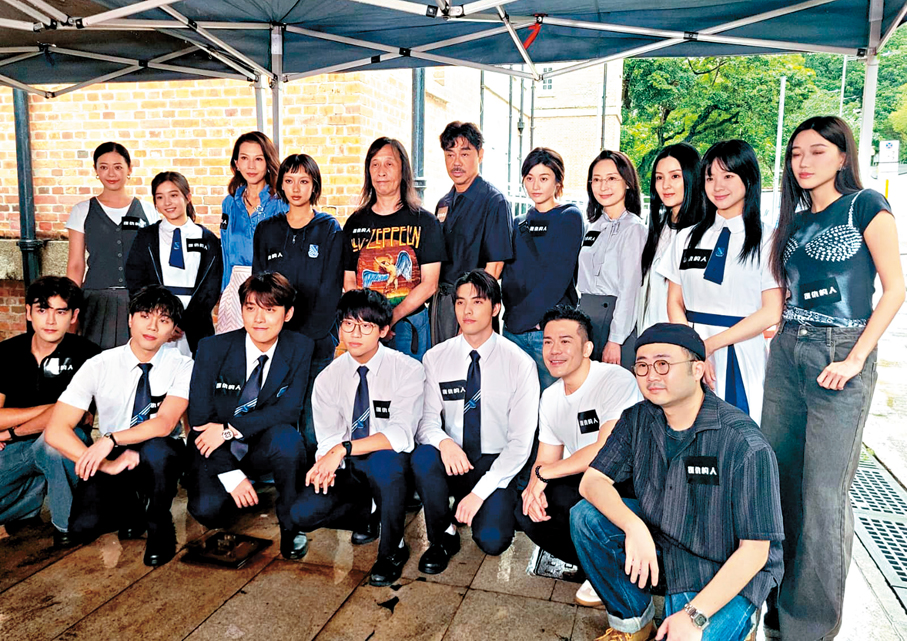 ●《復仇的人》昨日在半山拍攝外景。  香港文匯報記者梁靜儀  攝