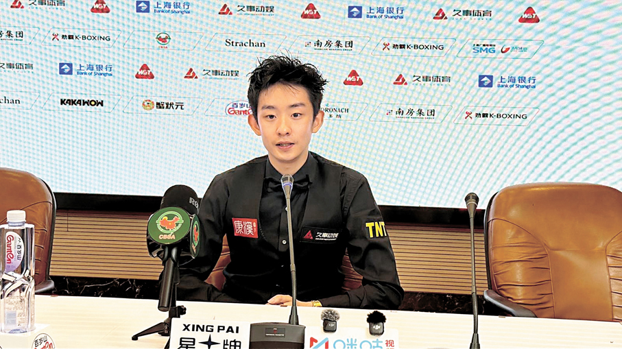 ●吳宜澤賽後直言全賴運氣致勝。香港文匯報記者夏微  攝