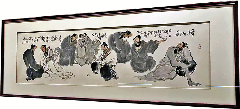 ●張久 《醉酒圖》