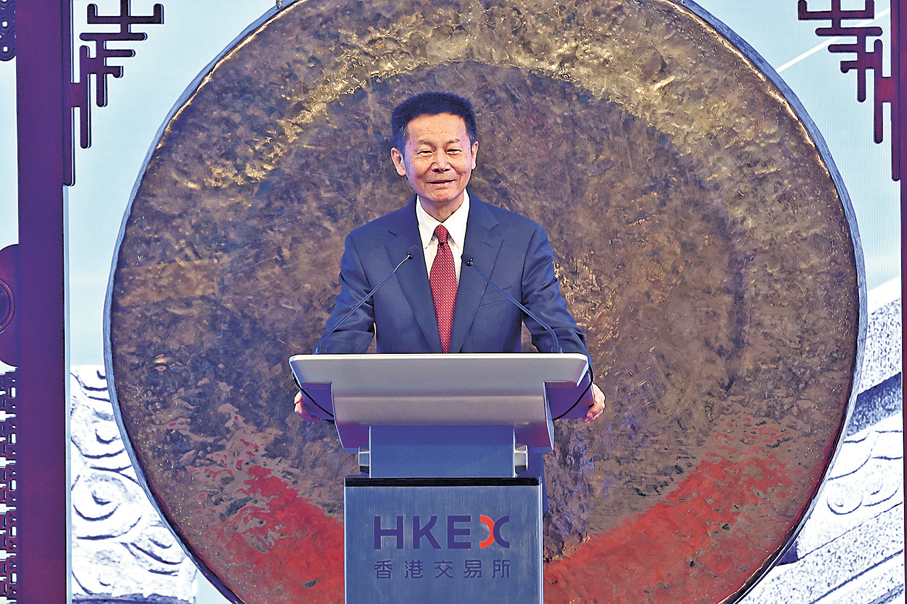 ●中國證監會主席吳清。香港文匯報記者萬霜靈  攝 