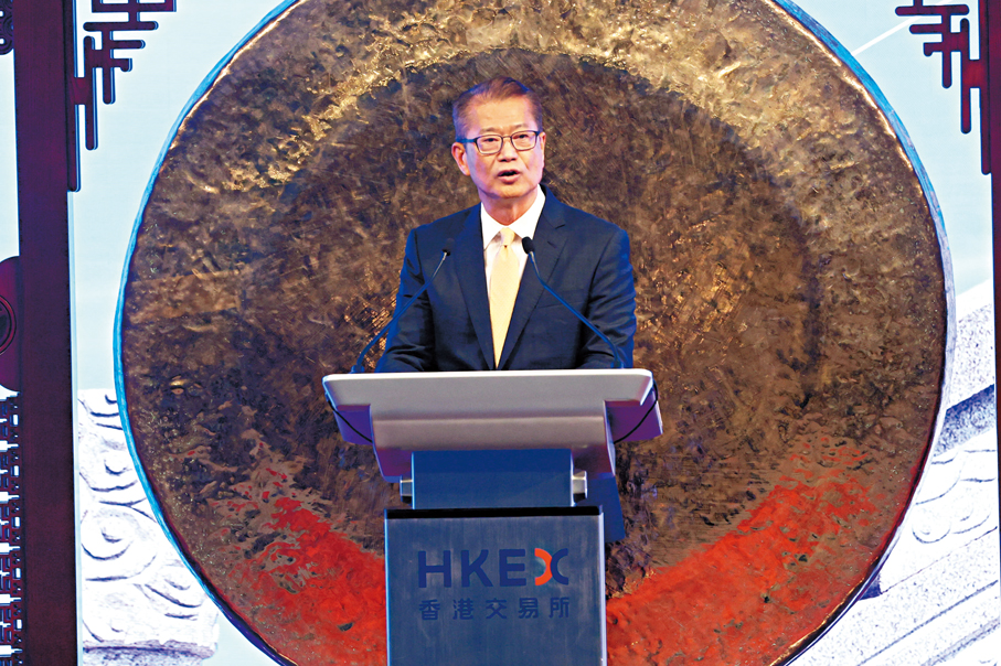 ●財政司司長陳茂波。香港文匯報記者萬霜靈 攝