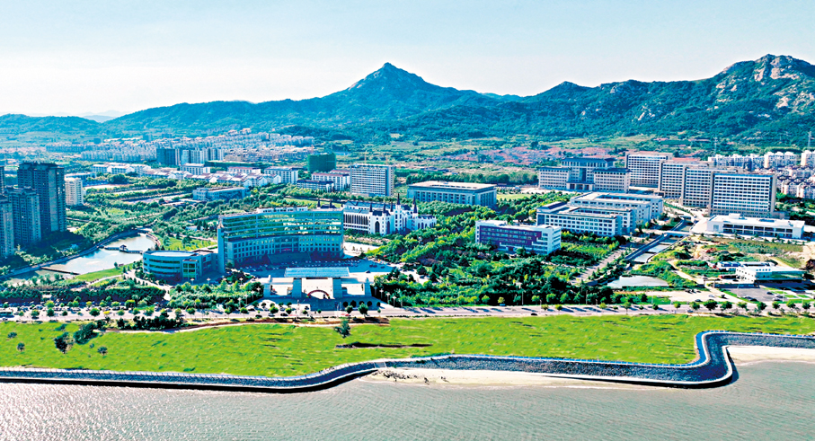 ●山東外事職業大學校園全景。