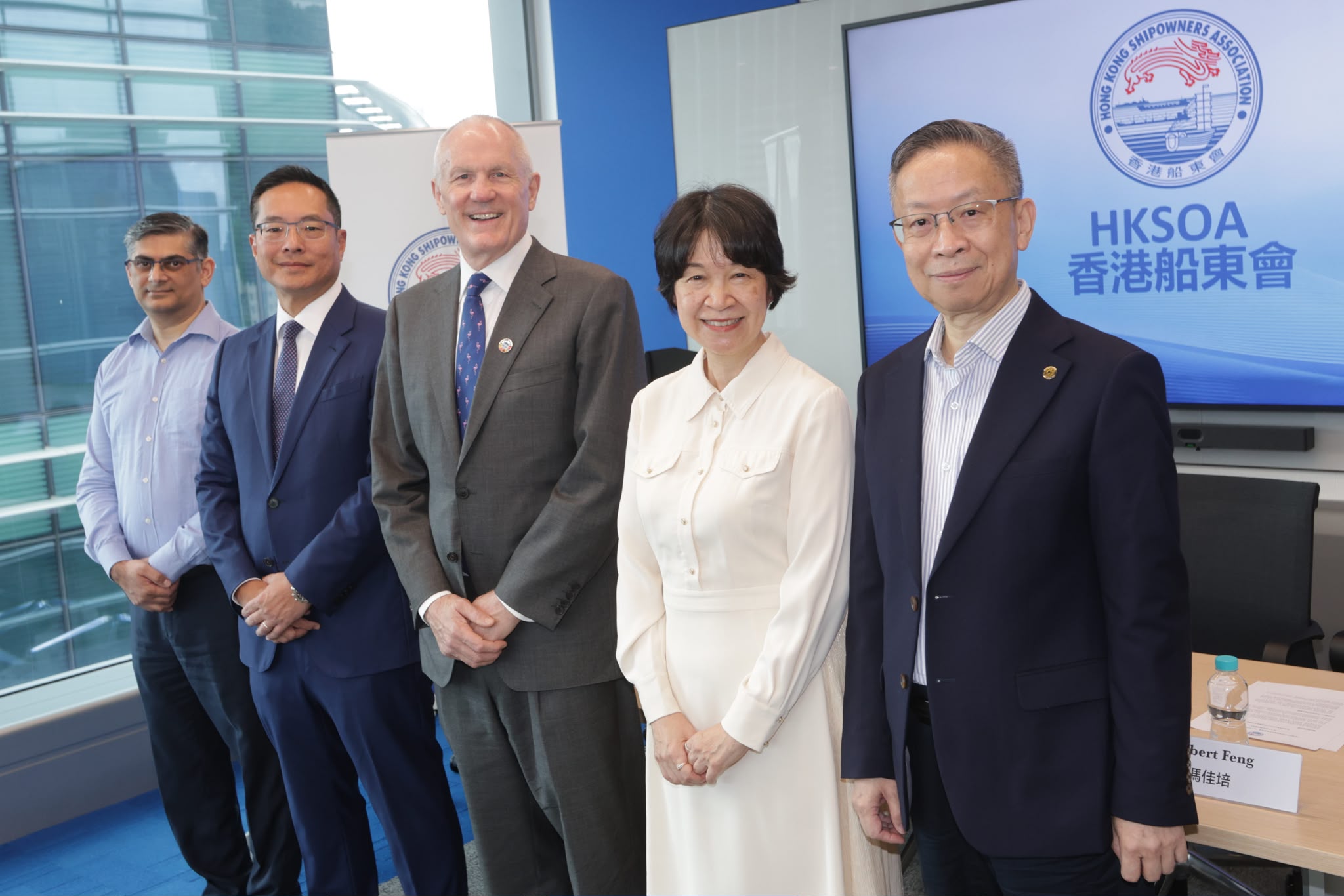 ●香港船東會發表五年規劃建議及施政報告建議。香港文匯報記者北山彥  攝