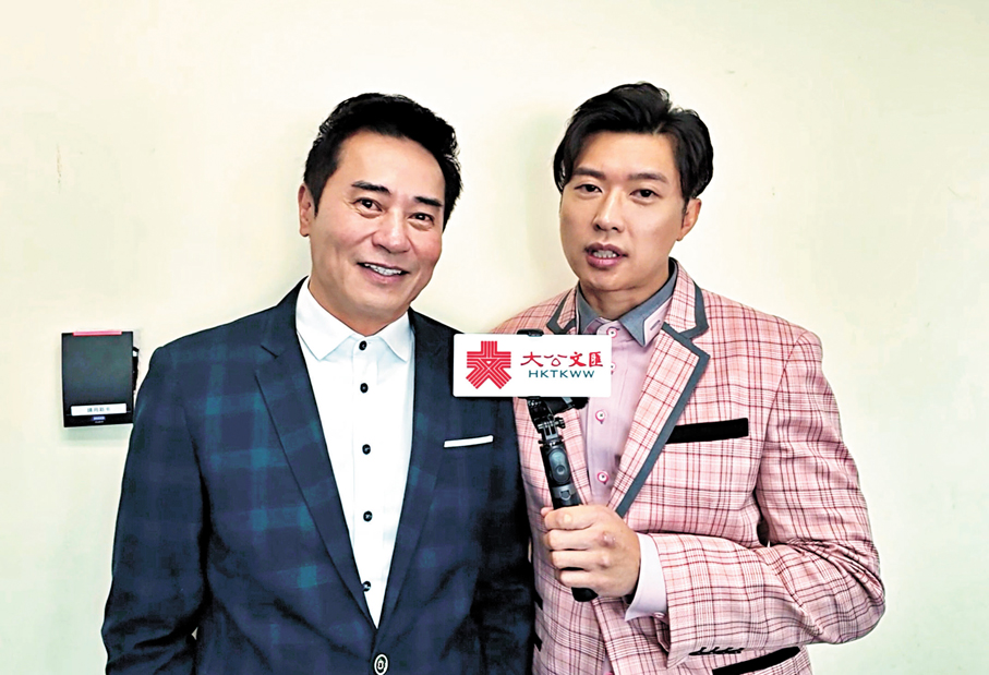 ●歐瑞偉（左）和李偉健合作十四年。   香港文匯報記者李薇 攝