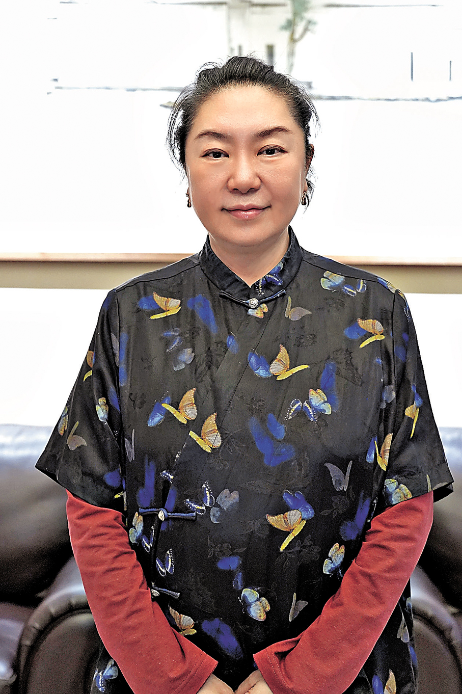 ●中國國家話劇院院長、《青蛇》編劇及導演田沁鑫  記者俞晝 攝