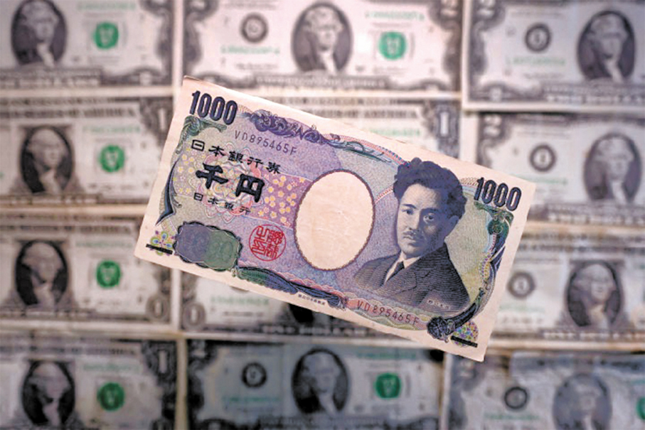 ●美日金融管理部門罕見干預匯市，令日圓匯率逐步企穩。 路透社